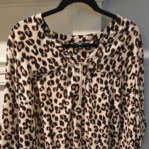 Torrid leopard print Harper blouse 1x